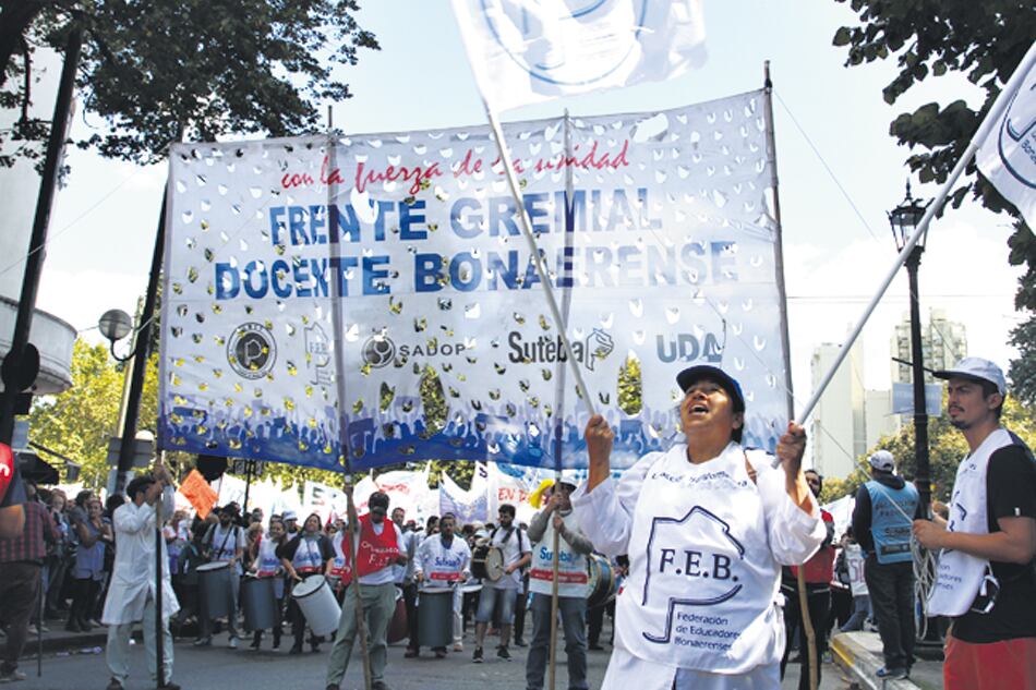 El Frente de Unidad Gremial hará una clase pública hoy en La Plata.