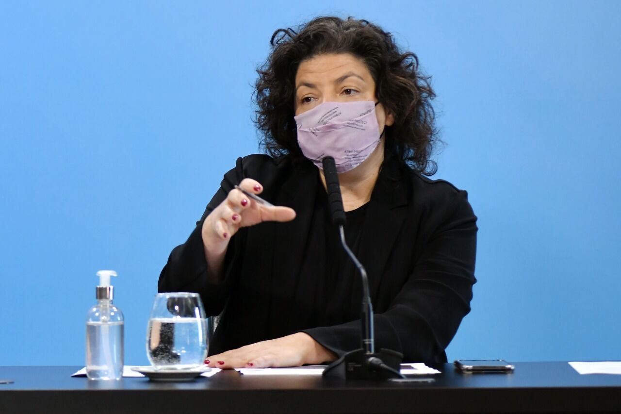 "Ahora tenemos un promedio de entre 250.000 y 300.000 dosis aplicadas por día", destacó Vizzotti.