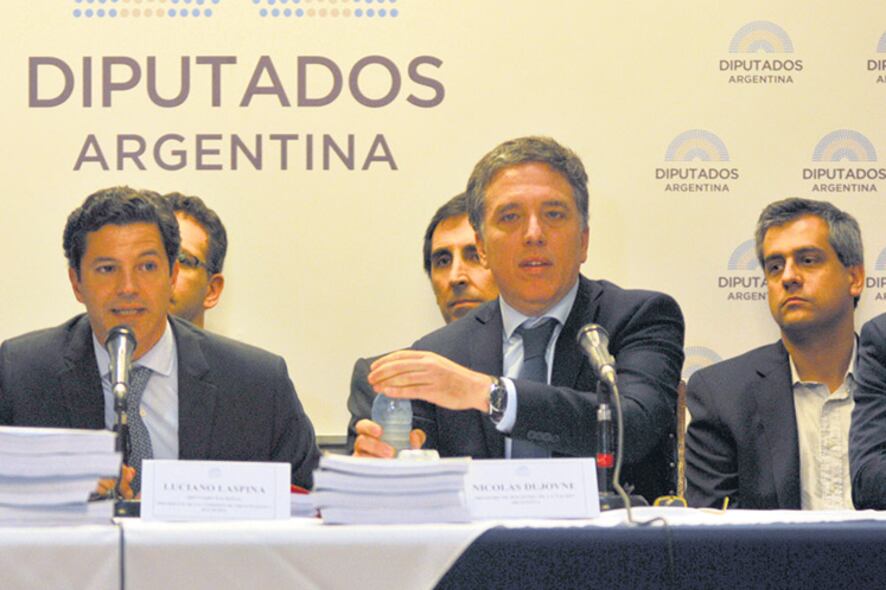 Nicolás Dujovne, el viernes pasado, al presentar el proyecto de Presupuesto 2018 en Diputados.