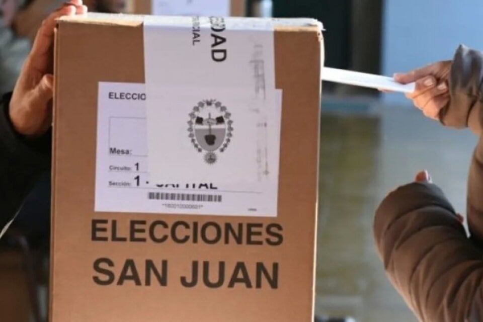 Elecciones San Juan 2023. Foto: Servicio Informativo Gobierno de San Juan.