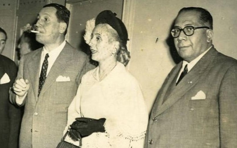 Juan Domingó Perón, Eva Perón y Ramón Carrillo