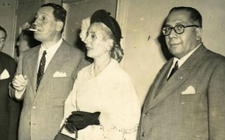 Juan Domingó Perón, Eva Perón y Ramón Carrillo
