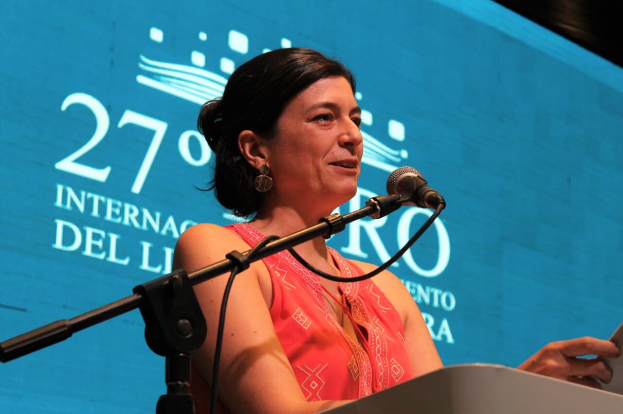 Samanta Schweblin llegó especialmente desde Berlín para participar del Foro. 