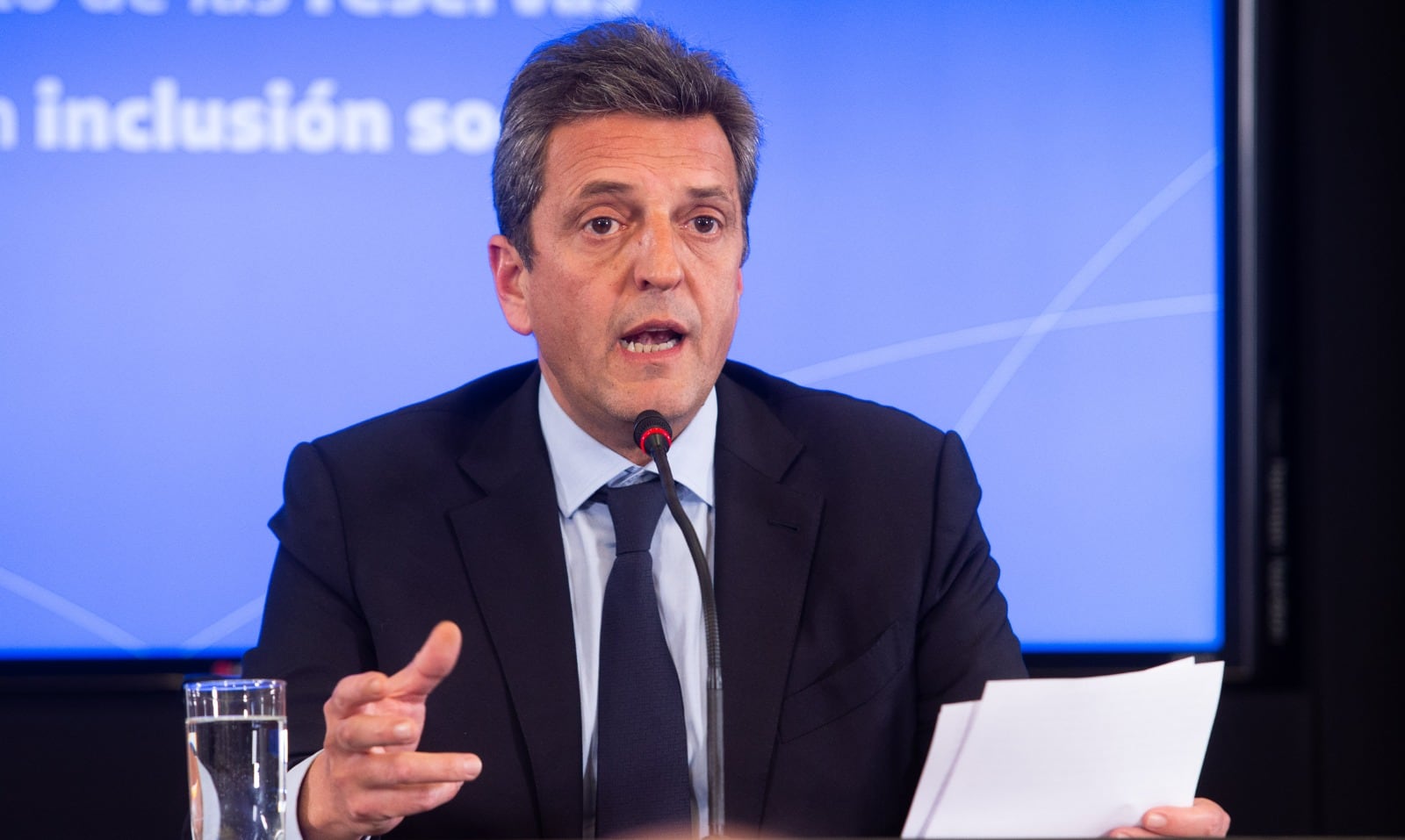 Sergio Massa, ministro de Economía y candidato presidencial. 