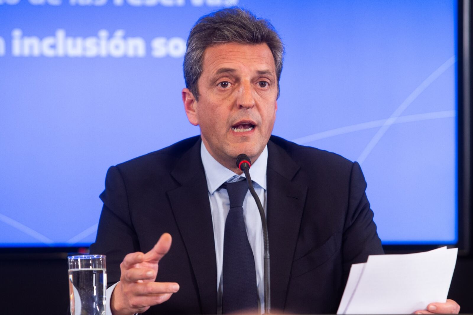 Sergio Massa, ministro de Economía y candidato presidencial.
