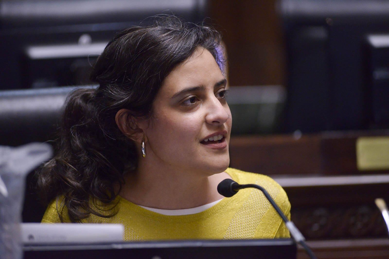La legisladora porteña del Frente de Todos Lucía Cámpora
