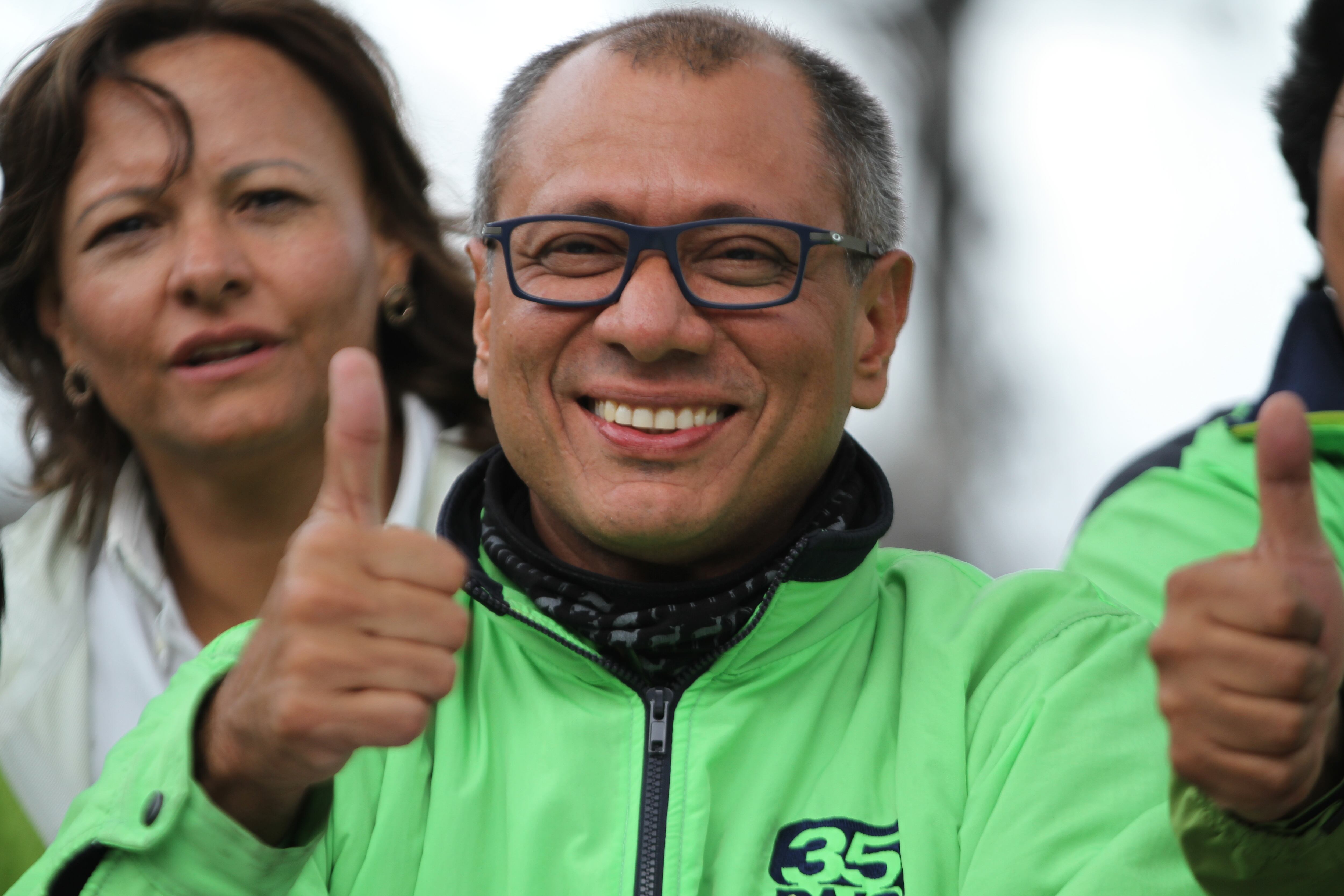 Jorge Glas en una actividad de la campaña electoral de 2017 / Prensa de Jorge Glas