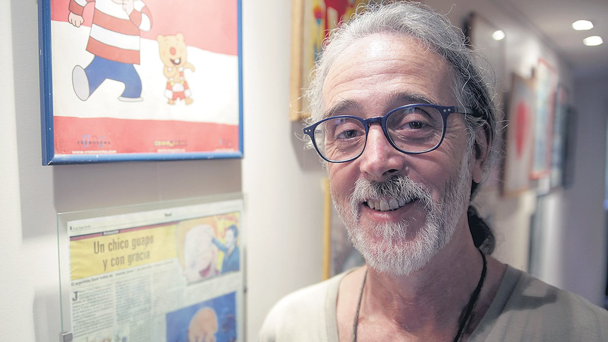 “Lo importante es que no sólo soy ilustrador: también soy papá”, afirma Gusti.