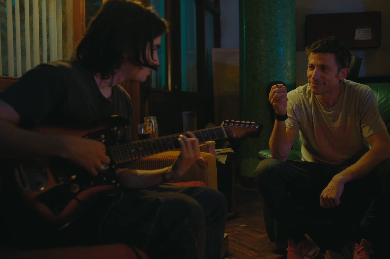 Franco Rizzaro y Diego Cremonesi, hijo y padre en la ficción.