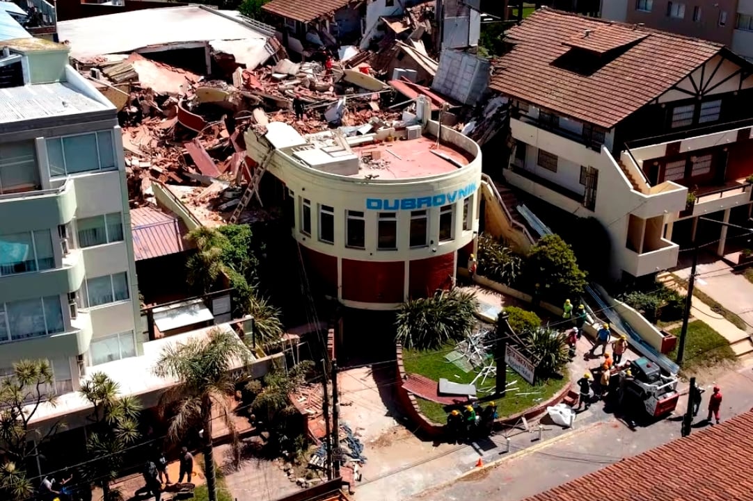 Por el derrumbe del Dubrovnik hay dos detenidos y ocho imputados 