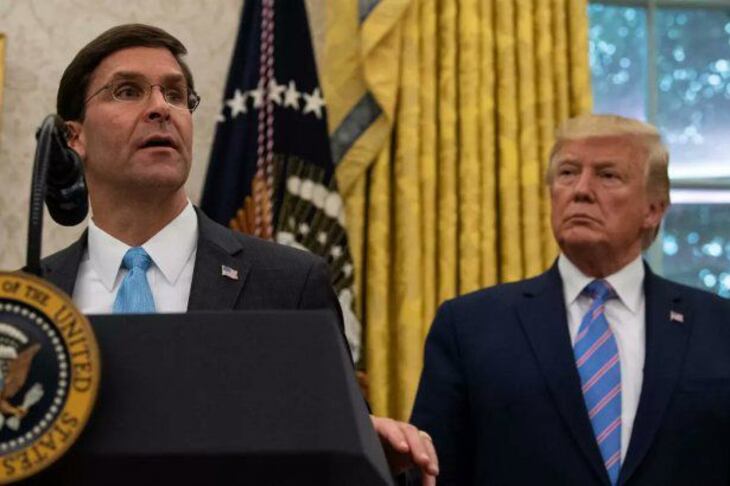 El secretario de Defensa, Mark Esper, no estuvo de acuerdo con la idea de Trump de sacar militares a la calle.