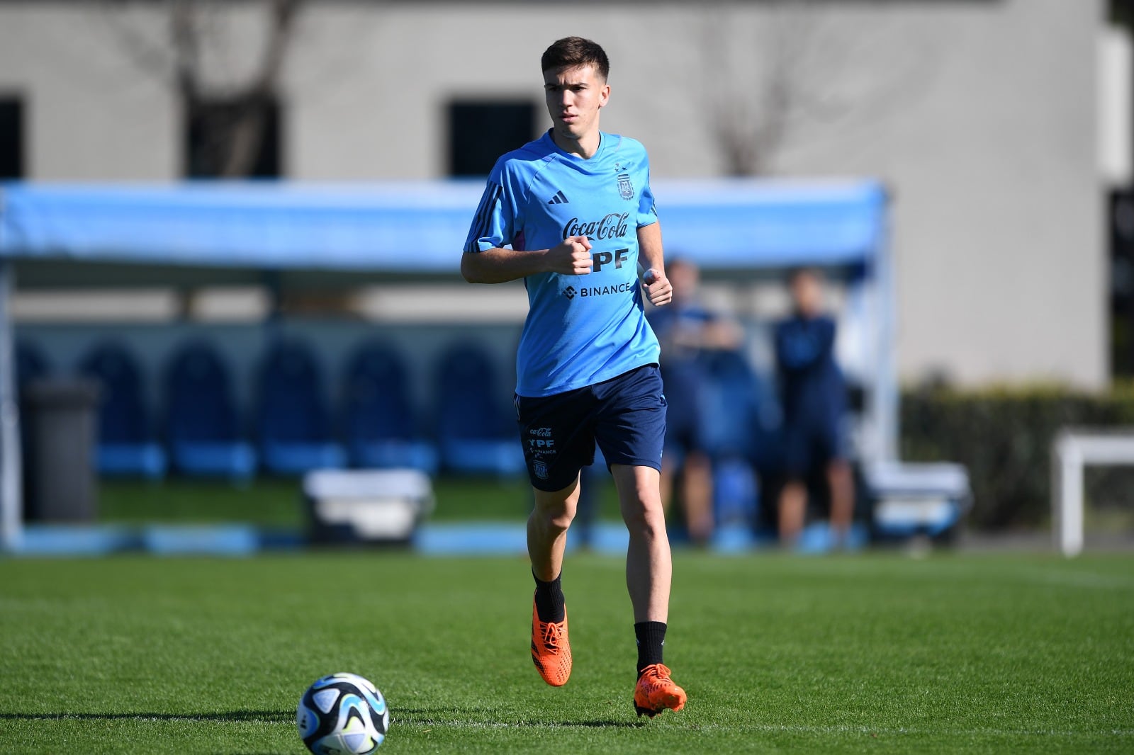  Máximo Perrone, figura de la Sub-20 y jugador del Manchester City.
