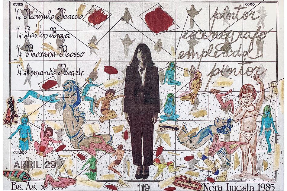 "Abril 29", collage de Nora Iniesta de la serie "365", de 1985.