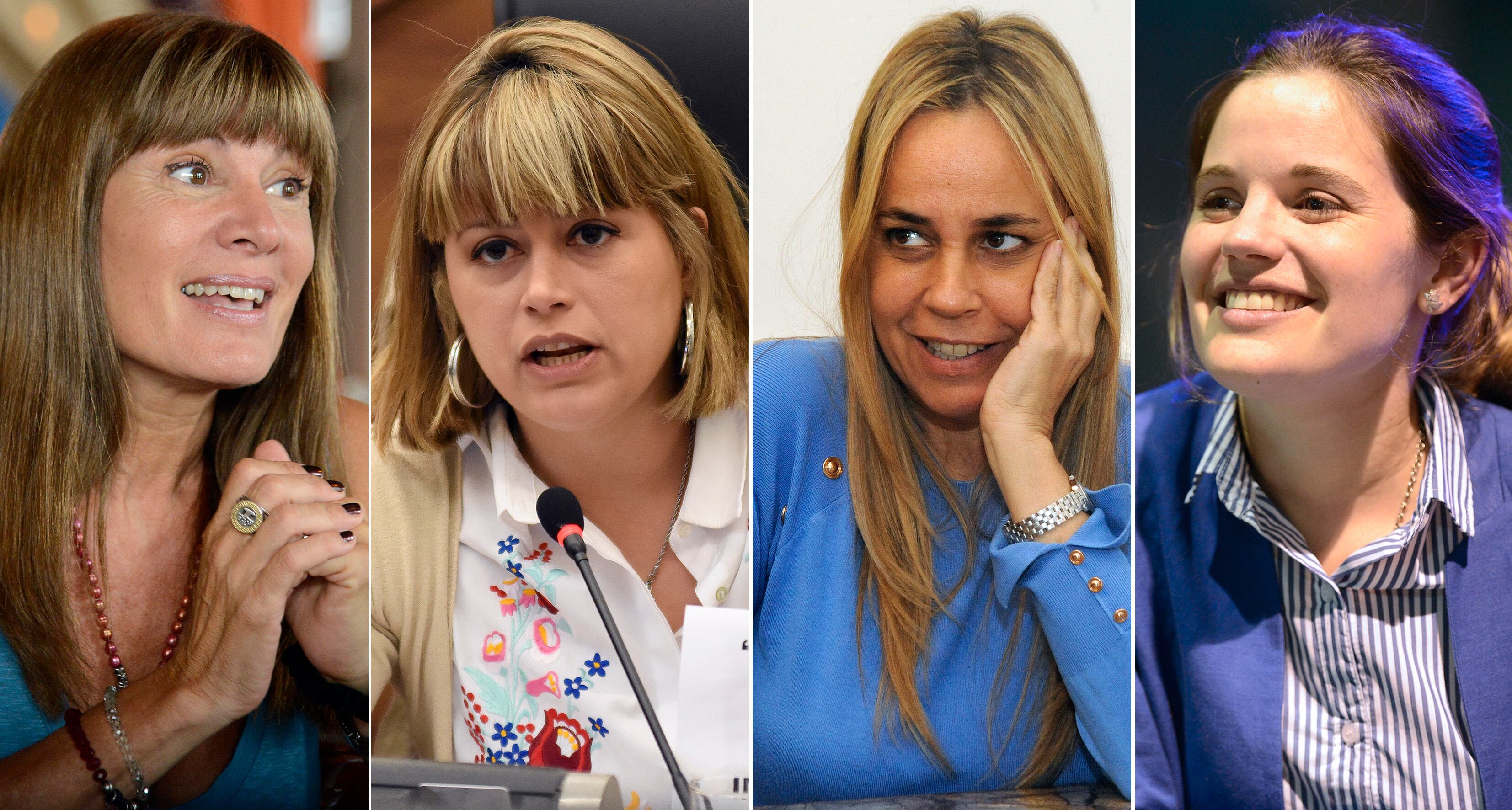 Rueda, Magnani, León y Tepp. El Frente Progresista, el peronismo y Cambiemos decidieron encabezar listas con mujeres.