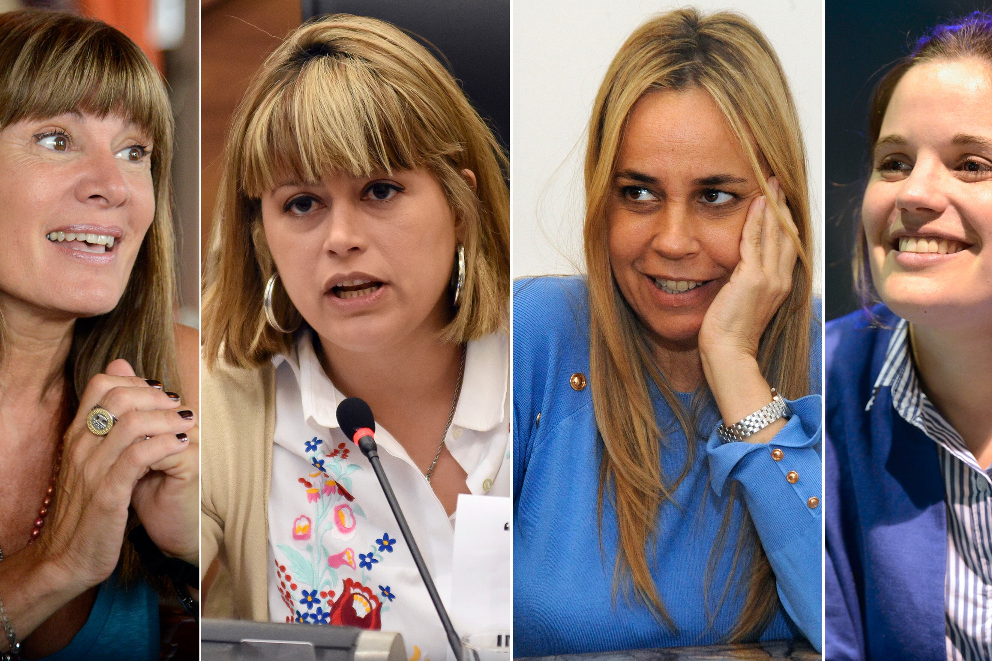 Rueda, Magnani, León y Tepp. El Frente Progresista, el peronismo y Cambiemos decidieron encabezar listas con mujeres.