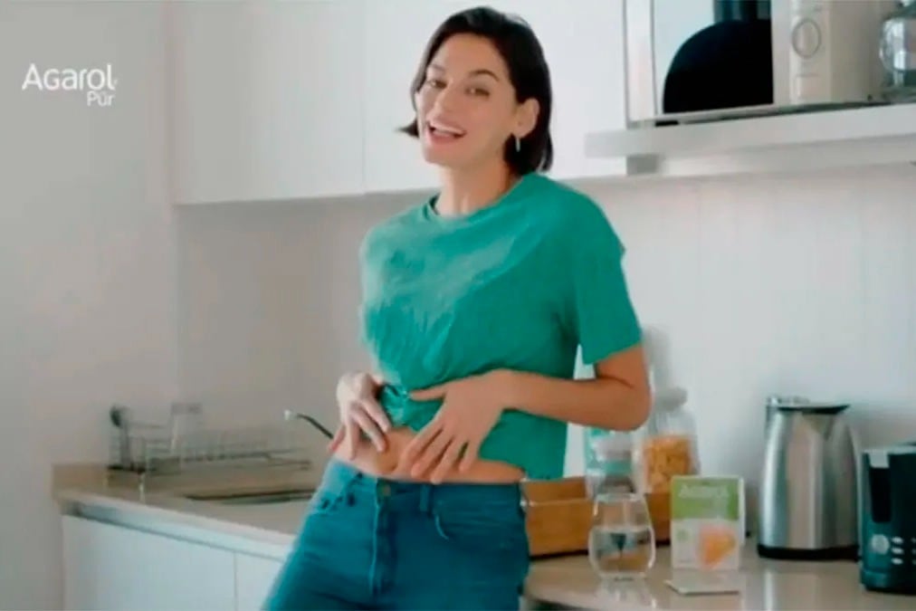 La publicidad de Agarol asociaba la delgadez con la salud.
