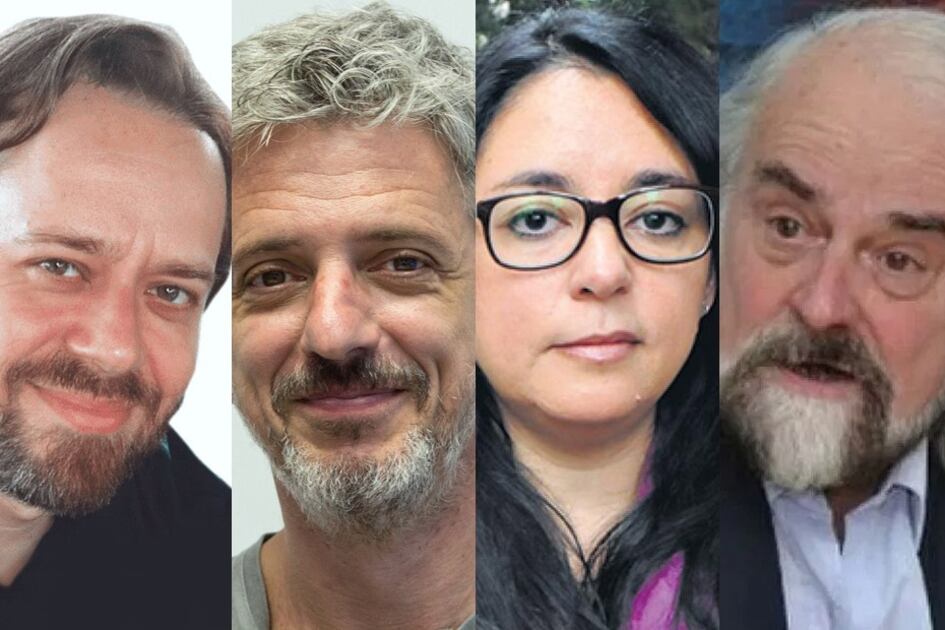 Julio Burdman, Marcelo Leiras, Paula Canelo y Ricardo Rouvier.