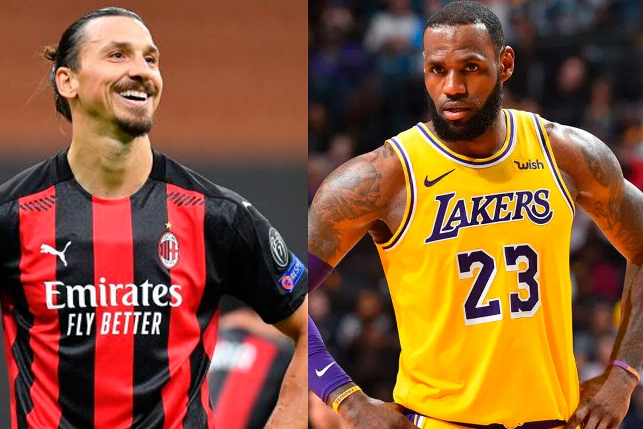 Zlatan Ibrahimovic y LeBron James, enfrascados en una polémica.