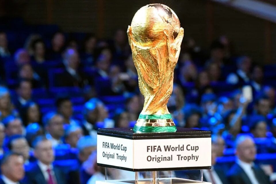El trofeo de la Copa del Mundo.