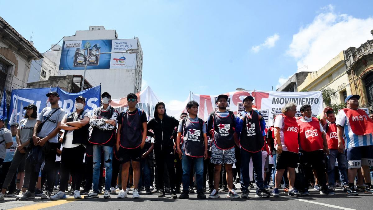 Los cortes realizados por Unidad Piquetera comenzaron a las 9 y se levantaron a la tarde.
