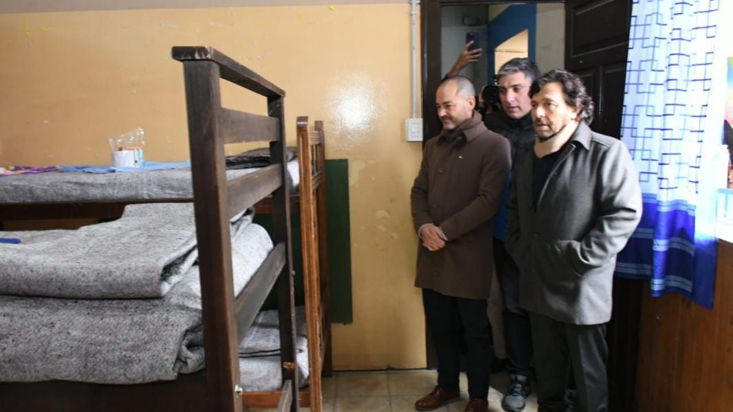 El intendente Durand y el gobernador Sáenz. 