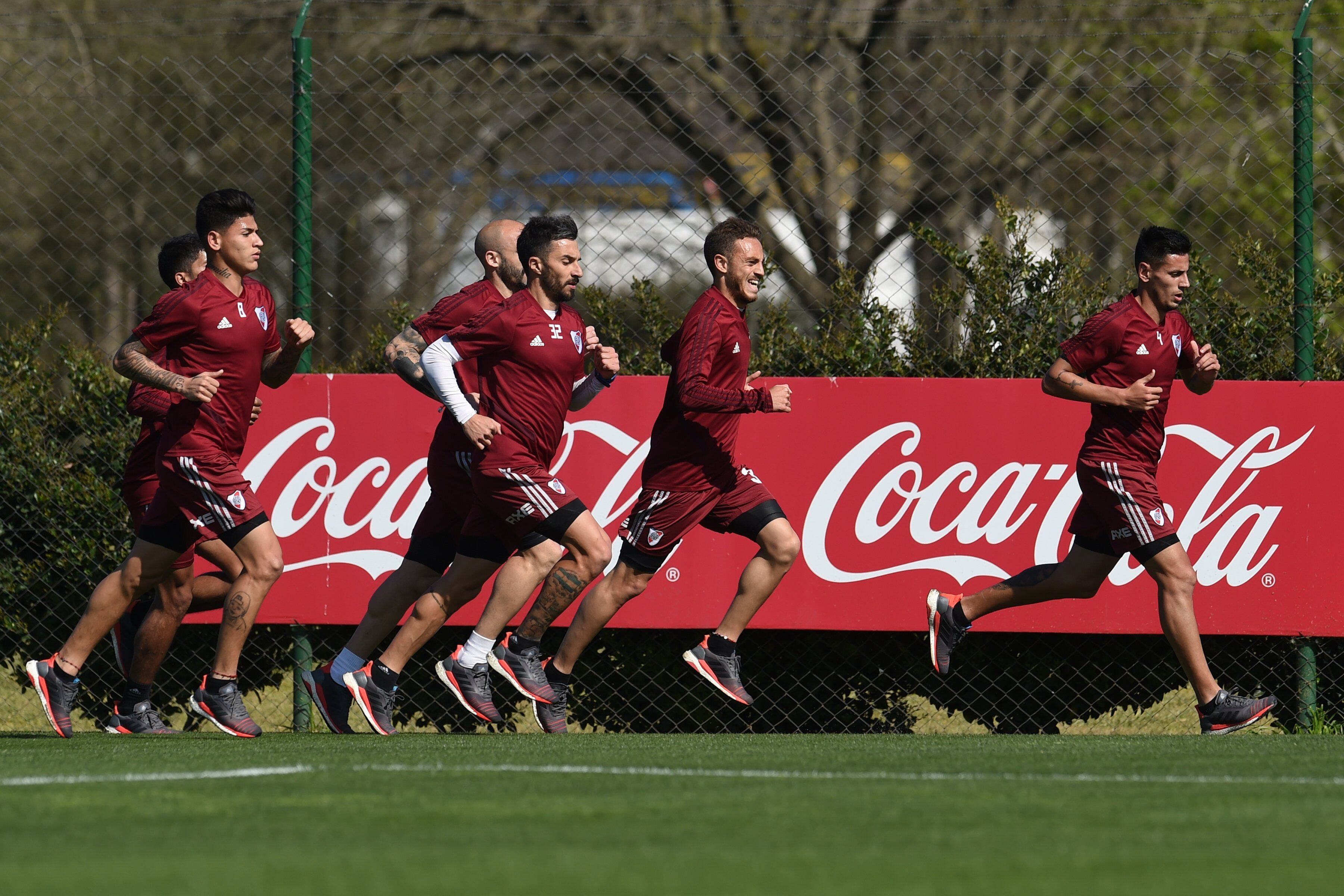 River volvió a entrenarse en Ezeiza.