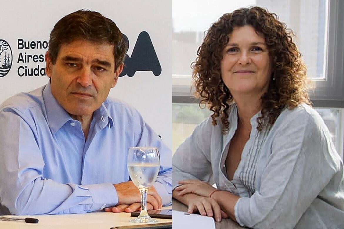 Fernán Quirós y Gabriela Ricardés, ministros de Jorge Macri.