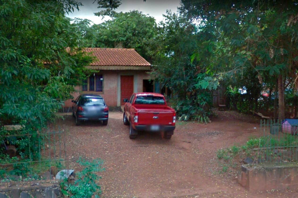 La casa de Puerto Iguazú donde el hombre ocurrió el crimen.