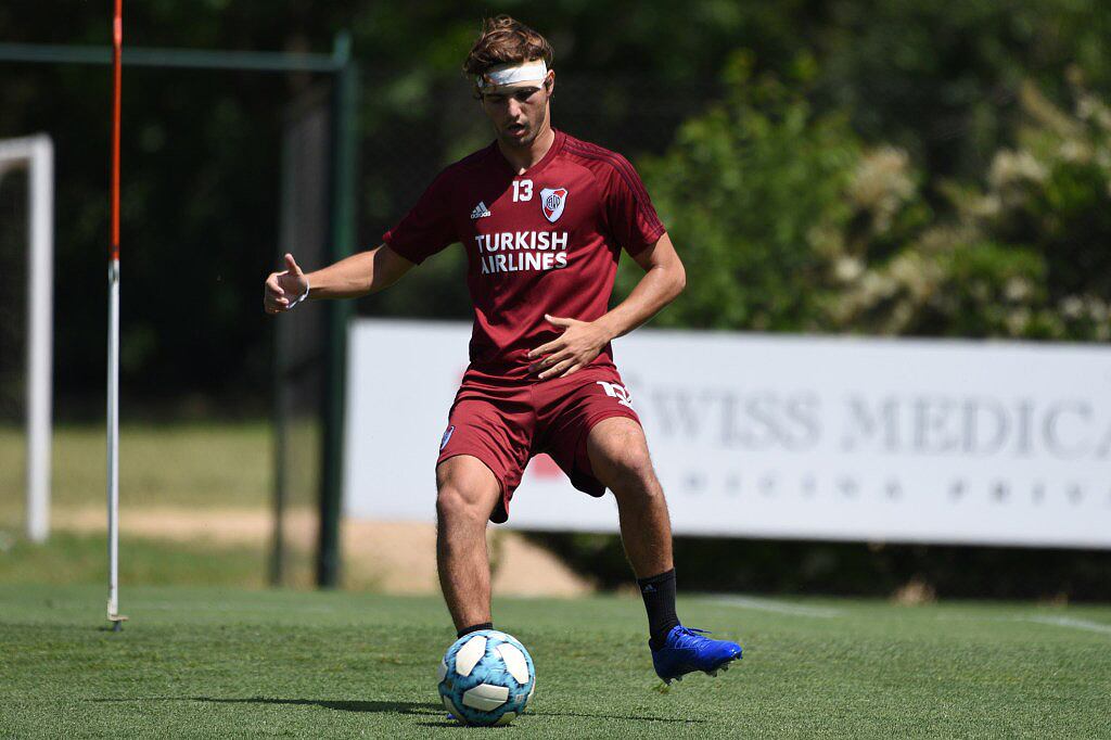 Sosa tuvo su última práctica en Ezeiza antes de partir al Atlanta United.