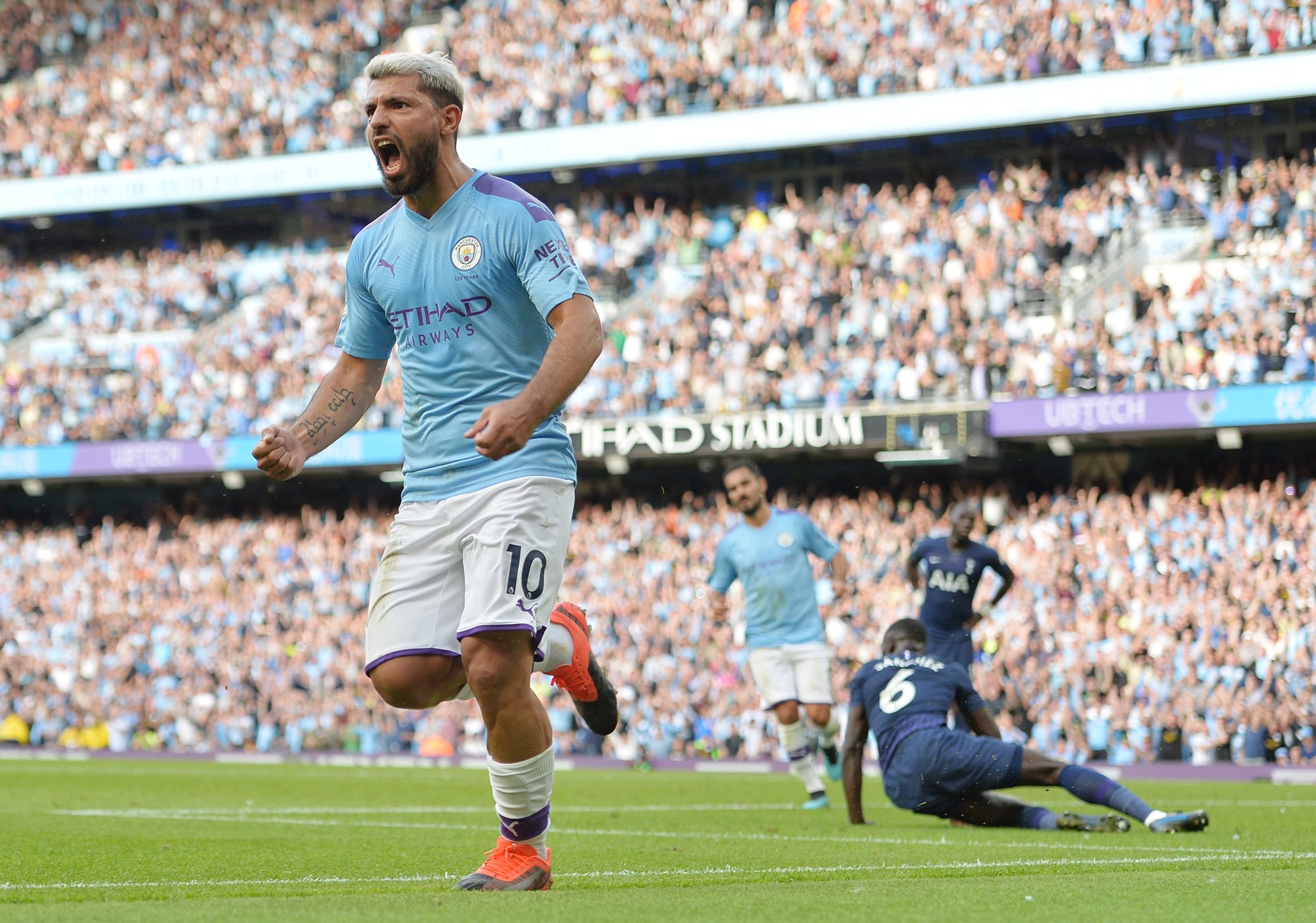 Sergio "Kun" Agüero, delantero del Manchester City.