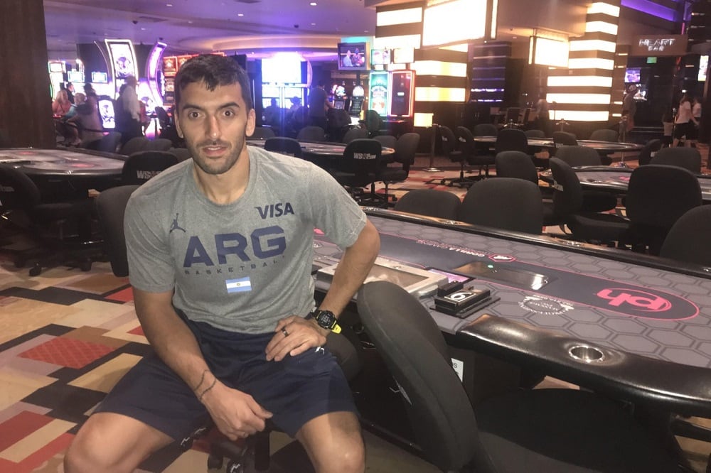 Campazzo en Las Vegas, donde la Selección Argentina lleva adelante su preparación para los JJOO