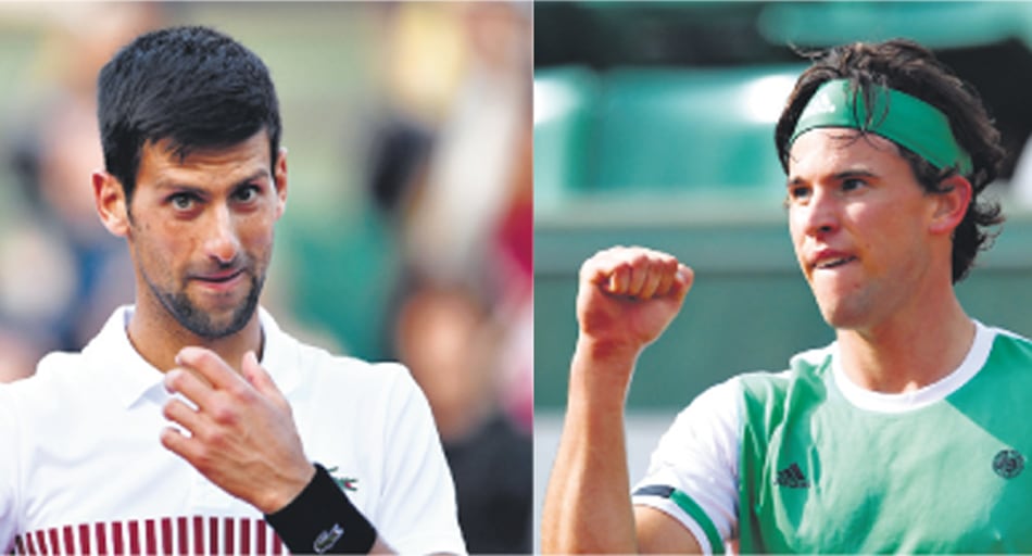 Djokovic y Thiem debían enfrentarse ayer, pero su partido pasó para hoy por la lluvia.