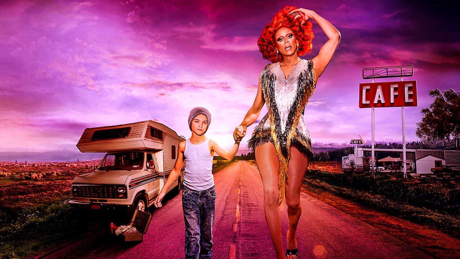 RuPaul protagoniza la serie de ficción AJ and the Queen junto a la niña Izzy G.