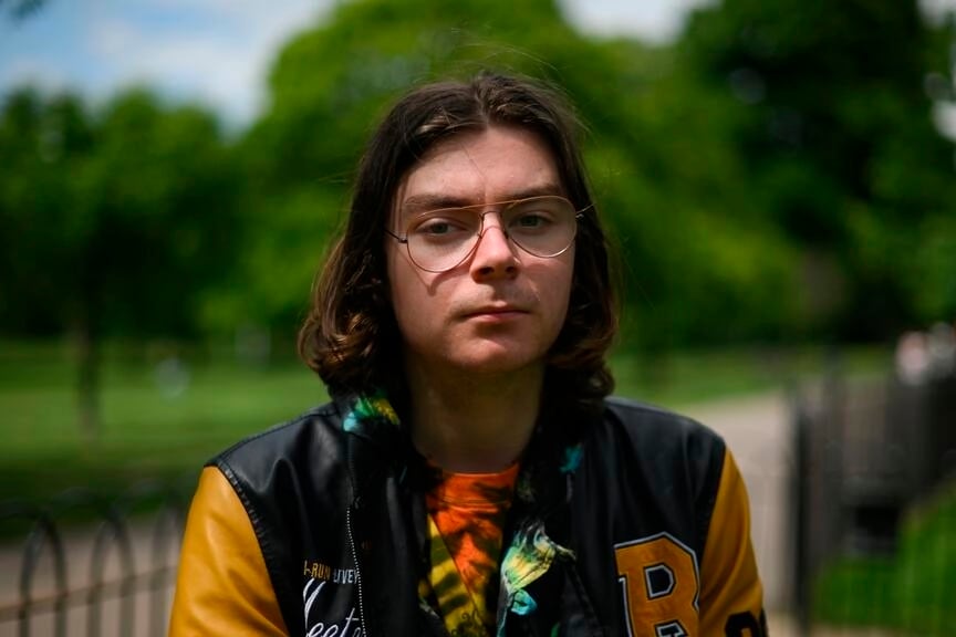 Louis McKechnie, el protagonista de la protesta. 