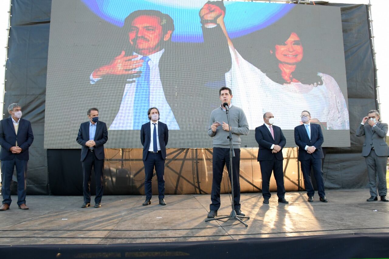 El ministtro del Interior, Eduardo "Wado" de Pedro, en el acto en Tucumán.