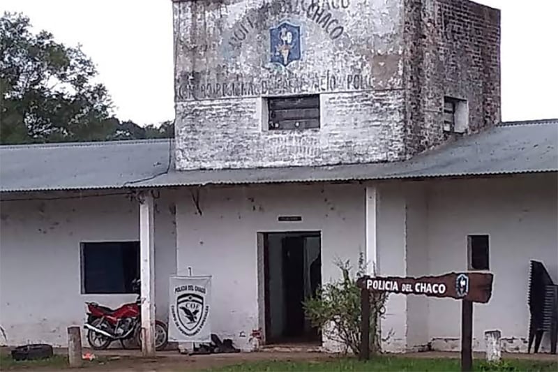 La comisaría chaqueña donde murió el policía.