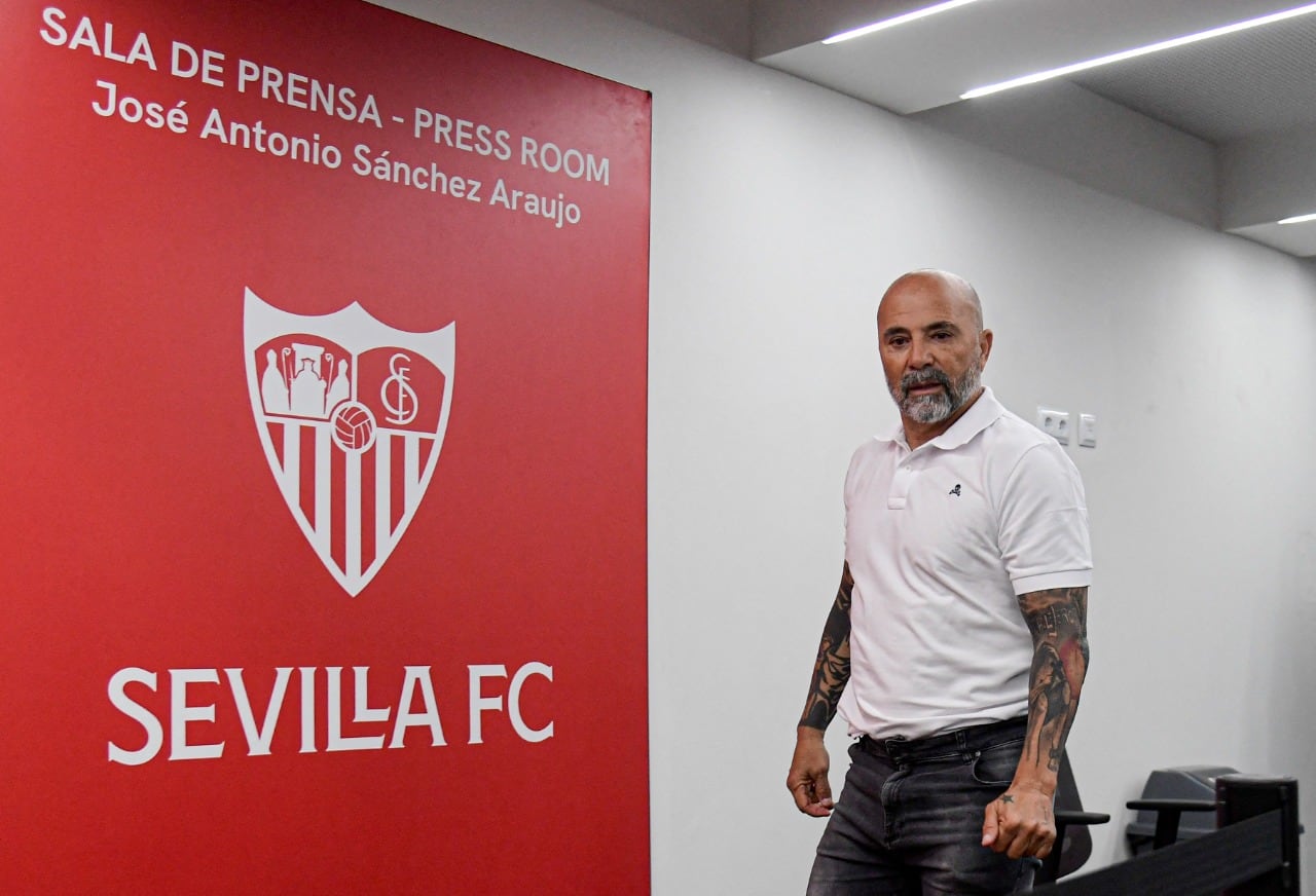 Jorge Sampaoli y sus tatuajes vuelven a Sevilla