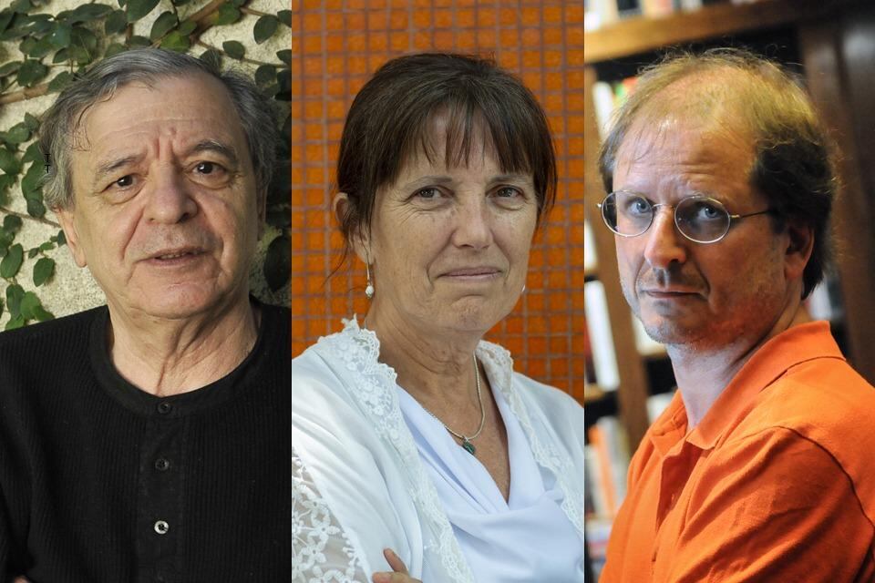 Luis Gusmán, Claudia Piñeiro y Martín Kohan, tres de los participantes del encuentro.