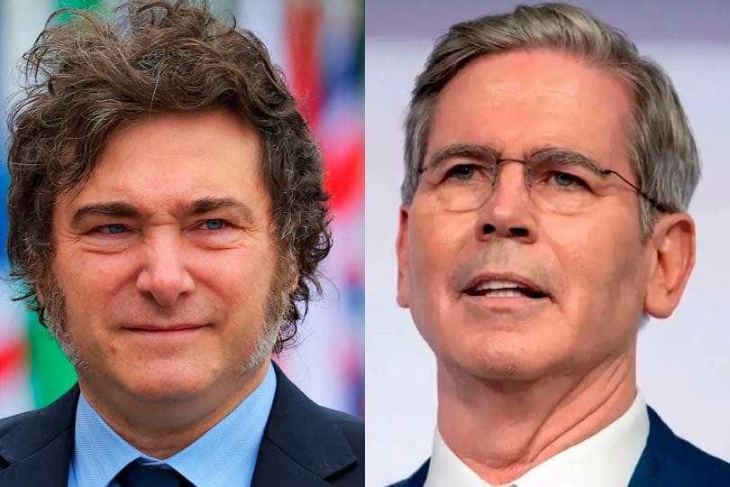 Milei recibió el respaldo del Scott Bessent