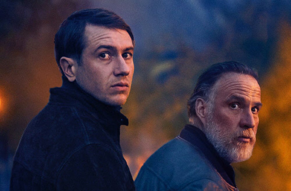 Bastien Bouillon y Bouli Lanners en "La noche del crimen". 