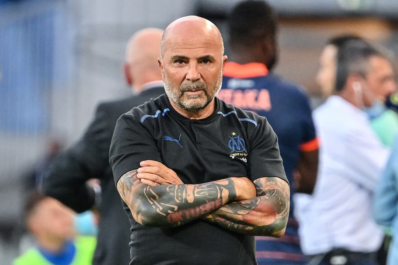 Jorge Sampaoli, DT del Olympique de Marsella.