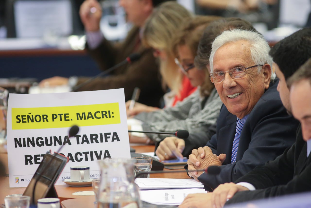 Héctor Recalde cuando era diputado. 