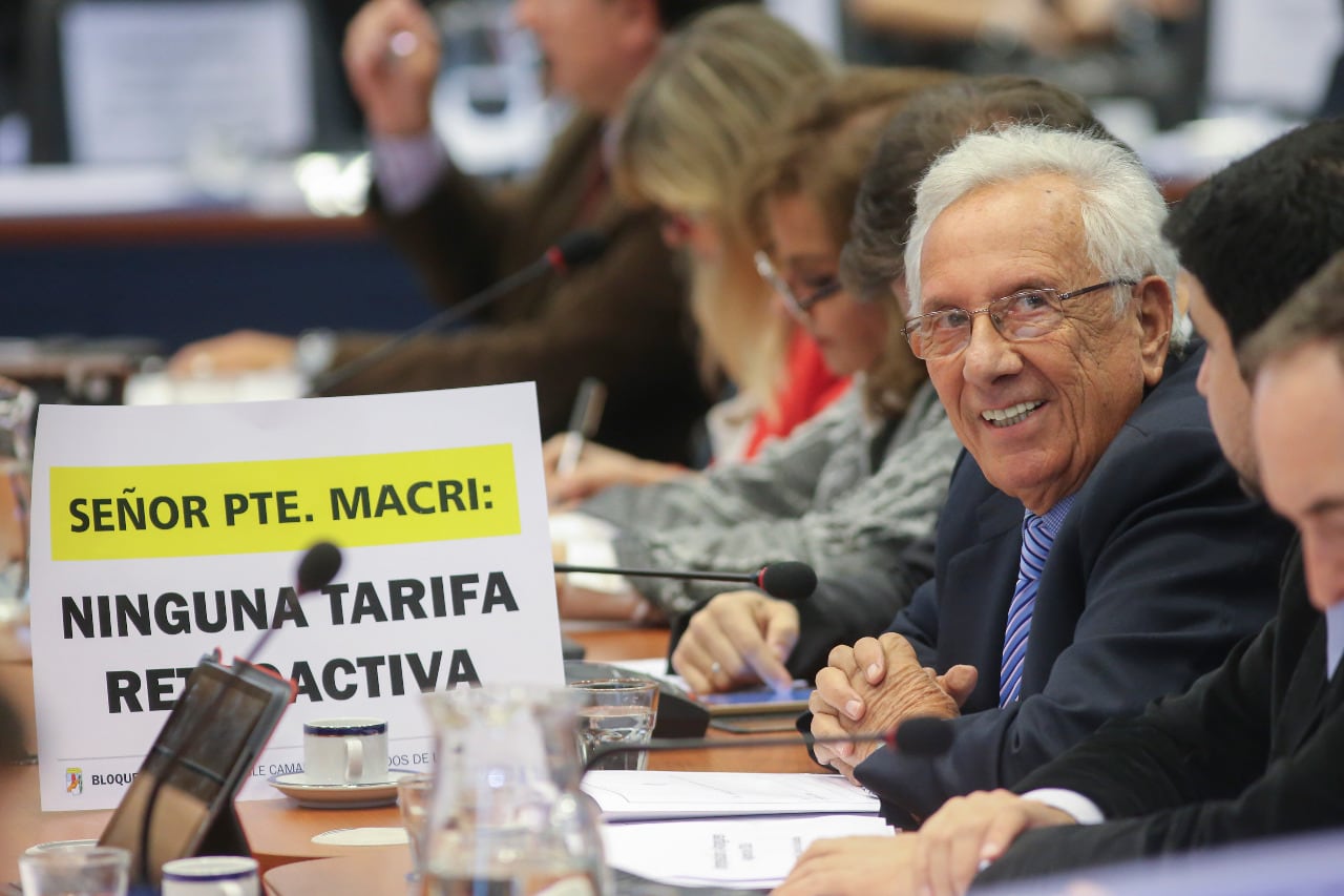 Héctor Recalde cuando era diputado.