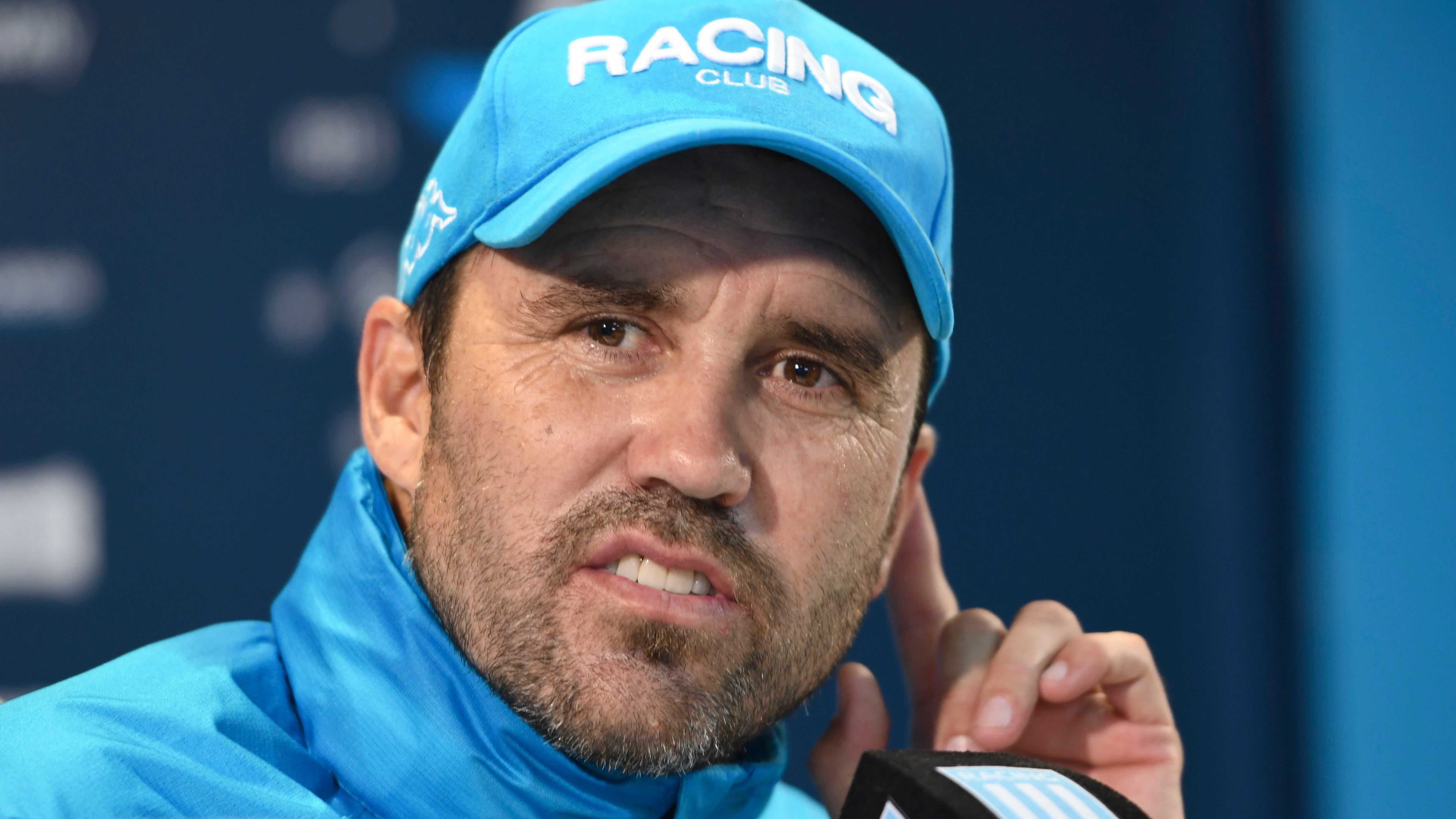 Eduardo Coudet, a la cabeza de Racing.