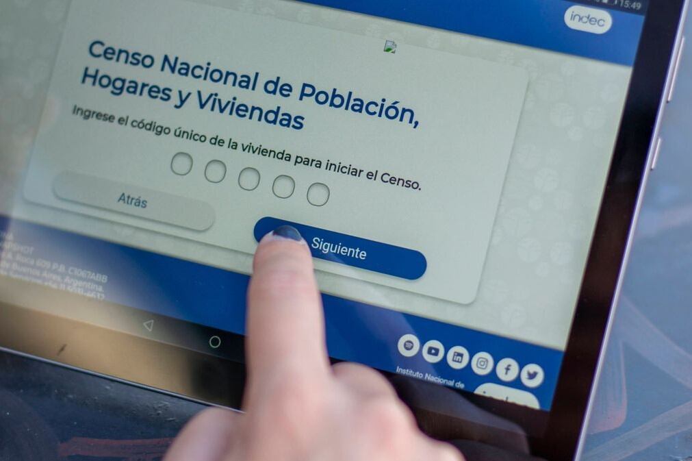 Hasta este miércoles 66.500 personas en la provincia se censaron digitalmente.