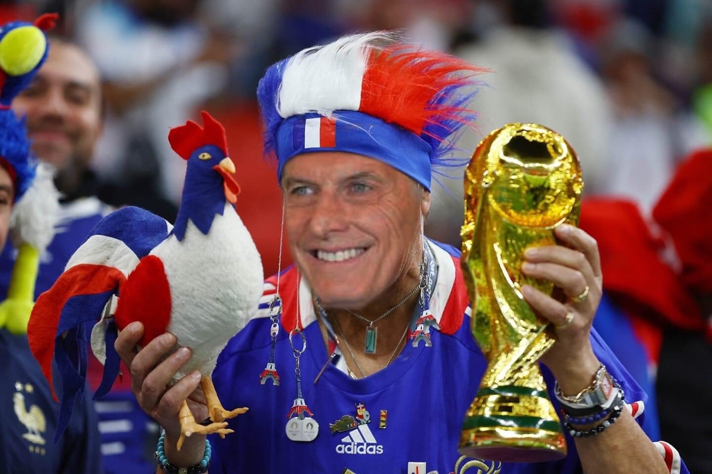 Mauricio Macri protagonizó los memes de la previa del partido de Argentina y Francia. Imagen: Twitter. 