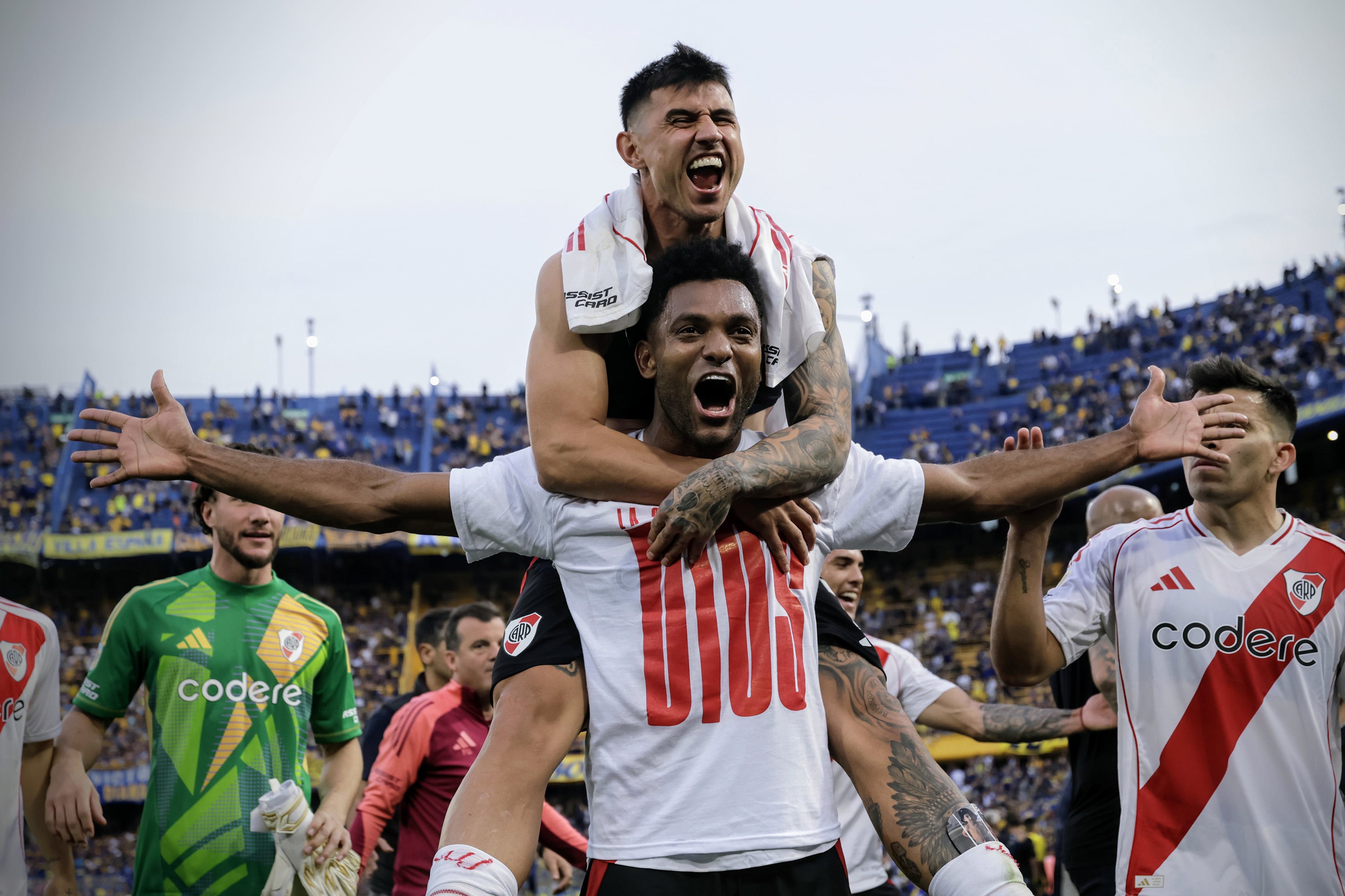 El equipo sigue festejando su gran triunfo