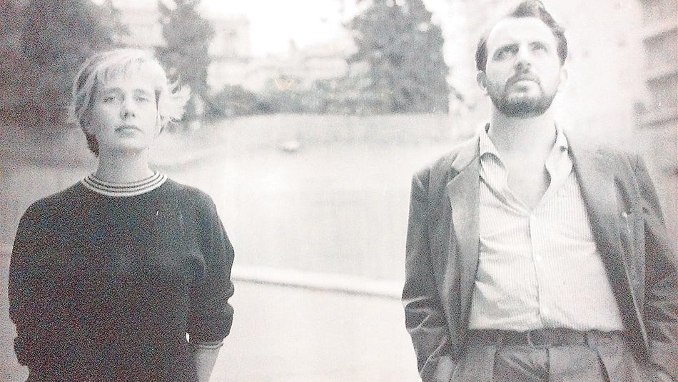 Felka y Greco en el Pasaje.