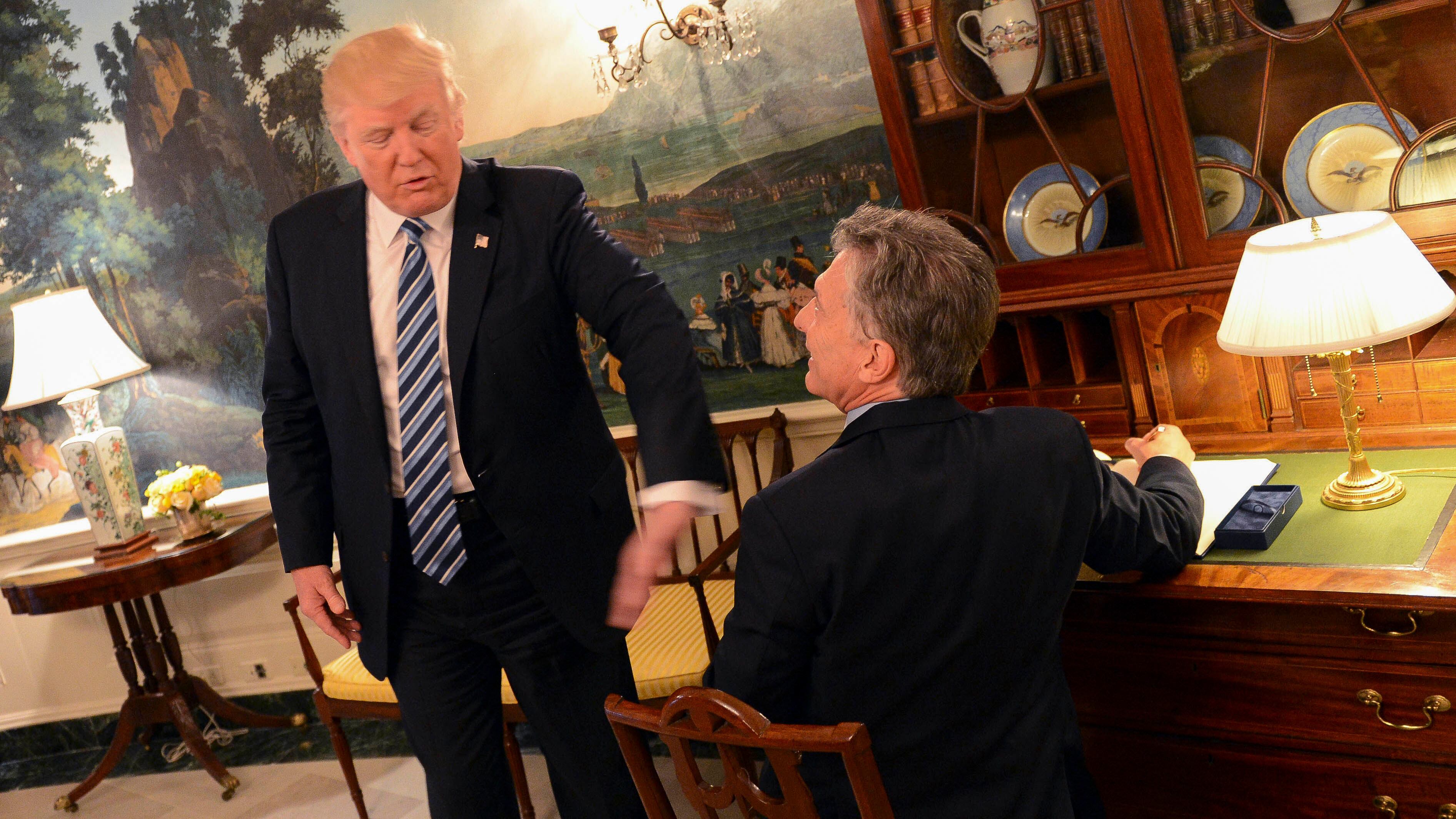 Donald Trump y Mauricio Macri.