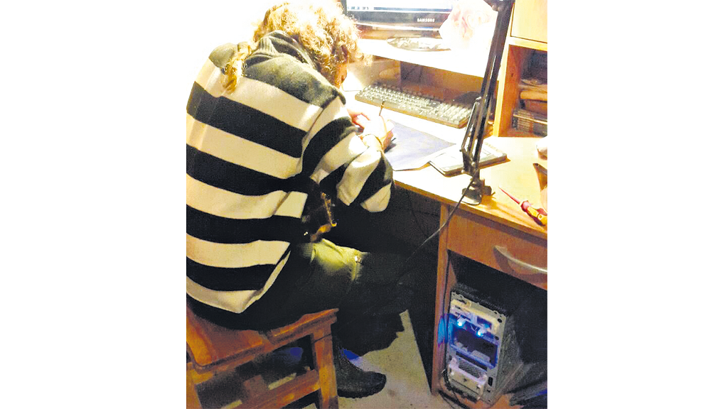 Maldonado, cuando diseñó el tatuaje de un amigo del hijo de Barabini Parodi.